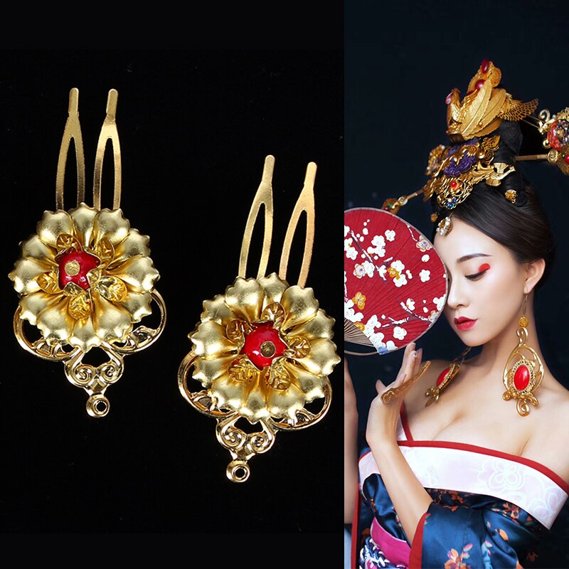 Qsj antiguo disfraz chino peluquería estilo antiguo imperial concubina Peluca de tocado: Hair 7