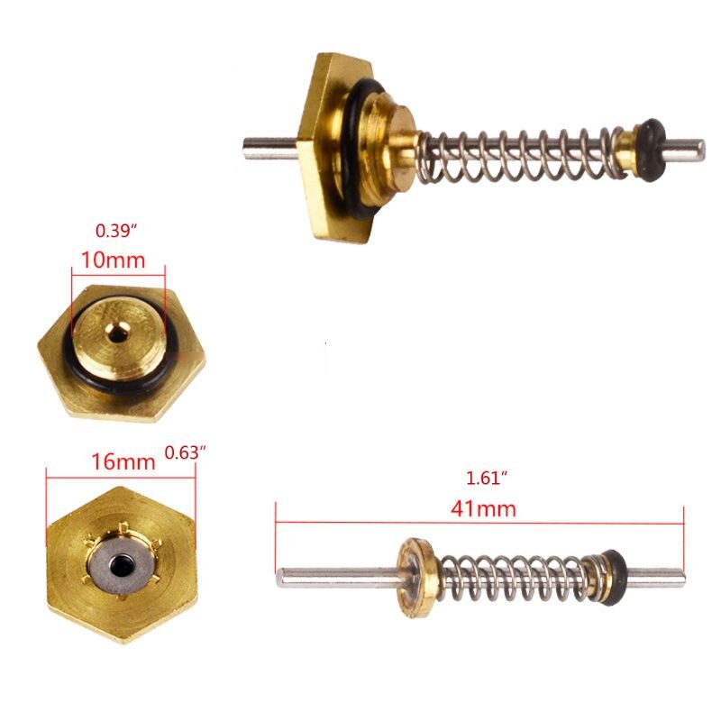 Válvula de enlace de agua de caldera de Gas 10 Uds. Dedal de 10mm/12mm de longitud de para piezas de electrodomésticos de válvula de calentador de agua GLP