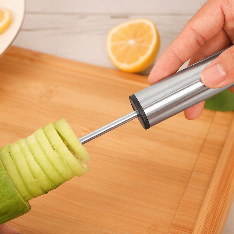 Rvs Groente En Fruit Boor Met Handvat Keuken Multifunctionele Groente-en Corers Beluchtingstanden Tool