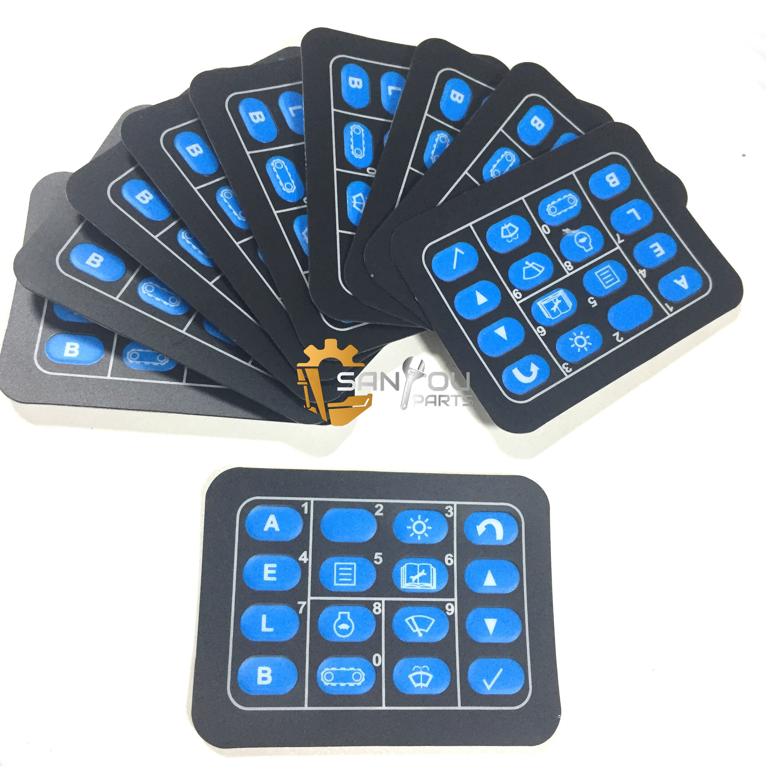 PC200-7 sticker PC200-7 Monitor Keypad Stickers 7835-12-3007 monitor surface for Komatsu excavator