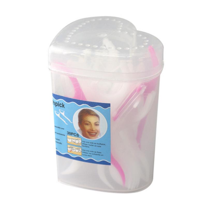 A Box Of Floss Stick Floss Cleaning Disposable Supplies Family Floss Tool