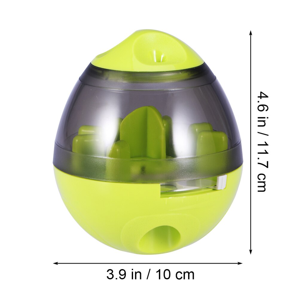 Fun Interactive Treat-dispensing Ball Nontoxic Bite-resistant IQ Treat Ball for Dogs and Cats - Green