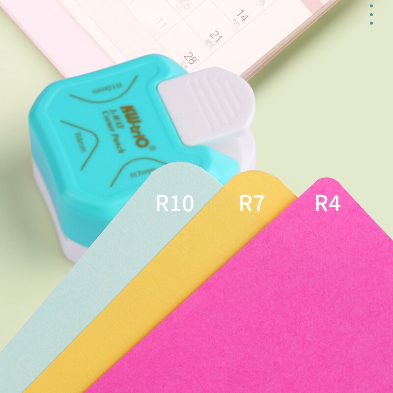 R4 R7 R10 3 In 1 Hoek Punch Border Paper Cutter Ronde Perforators Foto Kaart Puncher Scrapbooking Ambachten Diy snijgereedschap