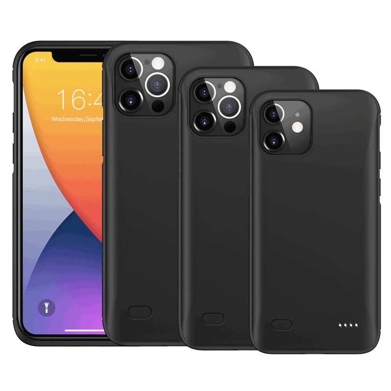 Power Case For iPhone 12 Pro Max Battery Case Power Bank Charging Cover For iPhone 12 Mini Slim Battery Charger Case