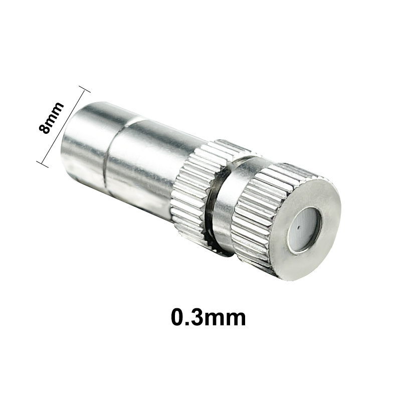 10PCS 8mm Nebbia Ugello di nebulizzazione Collegamento rapido Giardino Irrigazione dell'acqua Sprinkler per sistema di nebulizzazione a bassa pressione: Rosso