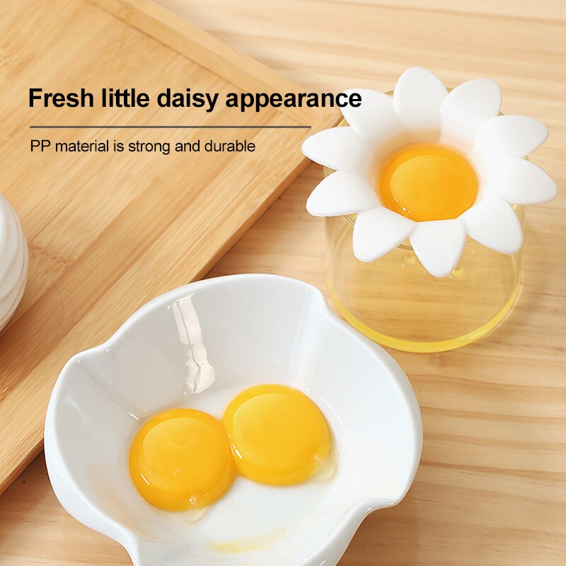 Daisy æggeblomme dividerer plast æggeblomme sigtning hjem køkken kok spisning madlavning gadgetfor husholdning køkken æg værktøjer