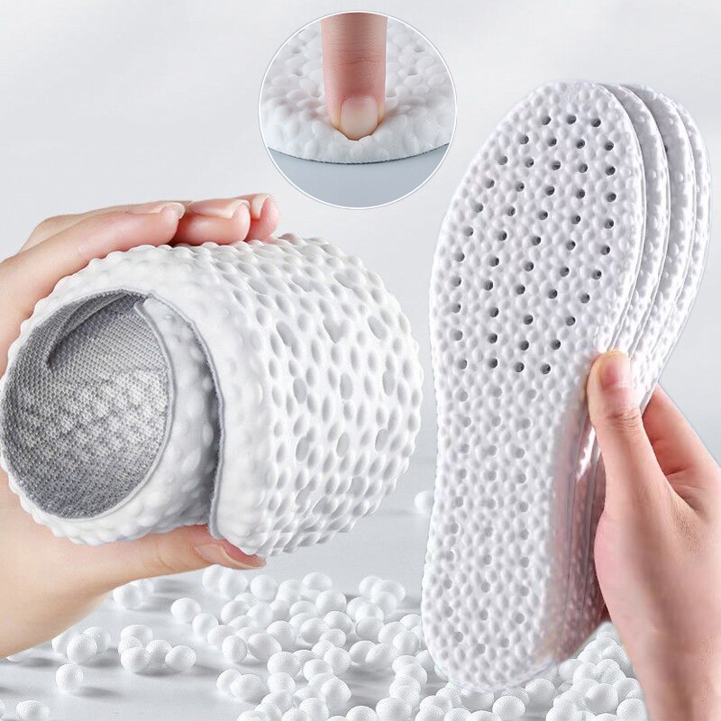 Women Men Soft Elastic Sport Insoles for Shoes Sole Cushion Running Shock Breathable Deodorization Memory Foam Shoe Insert Pads