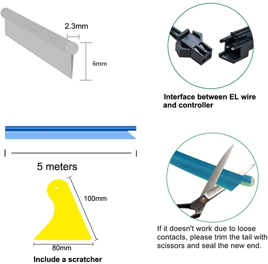 Striscia luminosa per atmosfera in fibra ottica al neon per illuminazione ambientale a portato da 5 metri per interni auto Decorazione USB kit luce flessibile fai-da-te