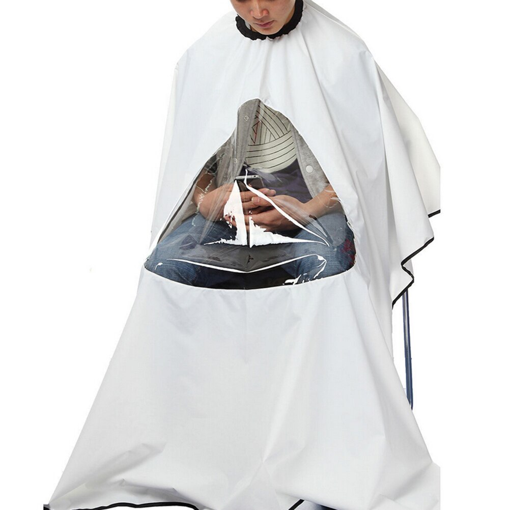 4 Colors Cape Gown Cloth Waterproof View Window Hair Cut Hairdressing Barbers Hairdresser
