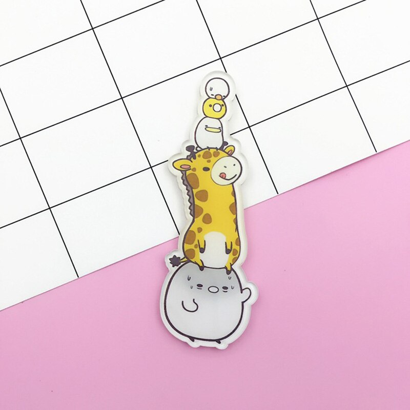 Cartoon Giraffe Konijn Kat Hond Broche Pinnen Acryl Dier Badges Vrouwen Mannen Japan Harajuku Broches Sieraden Rugzak Accessoires