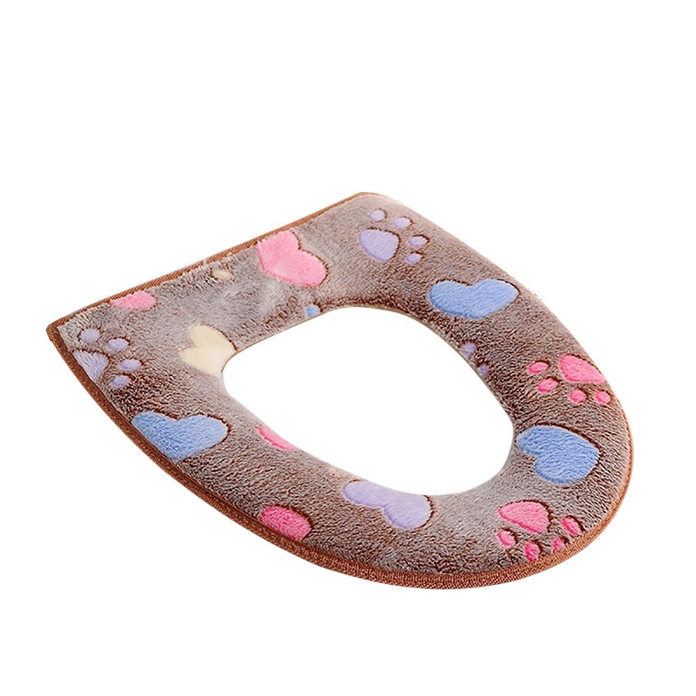 Coussin Wc tapis salle de bain plus siège de toilette tissu doux Closestool couverture lavable couvercle haut siège de toilette couverture coussinet siège de toilette # p30