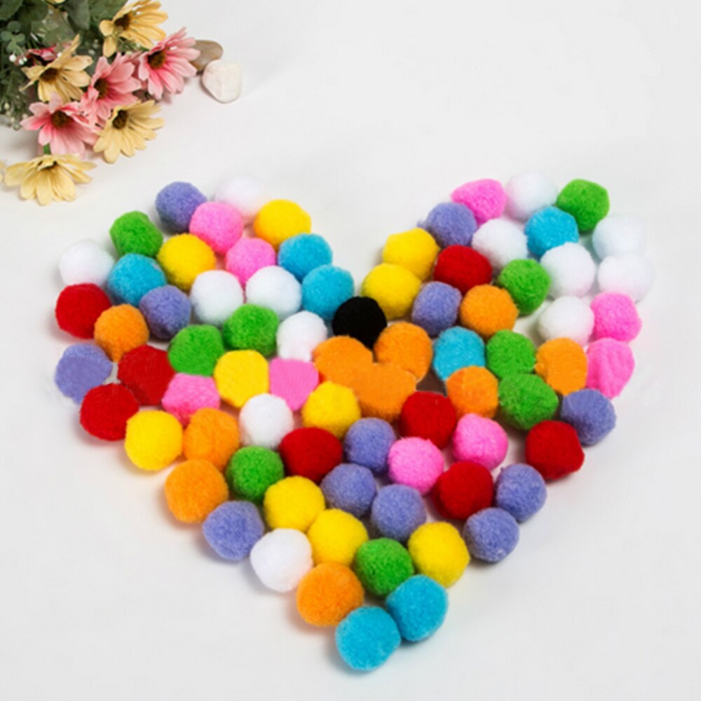 2000 Pcs Cute Colorful Soft DIY Pompoms Pom Poms Balls Toy Kids Childern Craft Making Hobby Supplies Decoration Toys Accessories