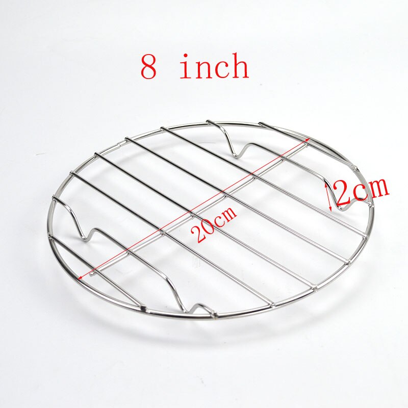 Pizza Pfanne Tablett platte Runde Pizza Grill huhn flüGel edelstahl Grill Pfanne ofen mikrowelle Grill Nicht-Stock Grill Platte: 8 Zoll Gittergewebe