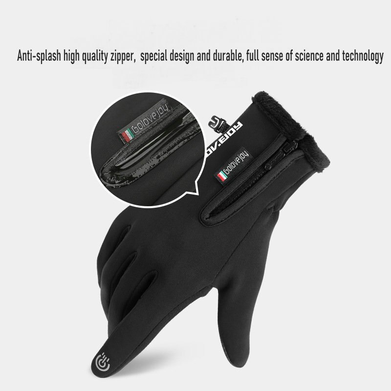 Gants de pêche chauds et épais, antidérapants, imperméables et durables, deux doigts coupés, mitaine, accessoire de pêche d&#39;hiver en plein air