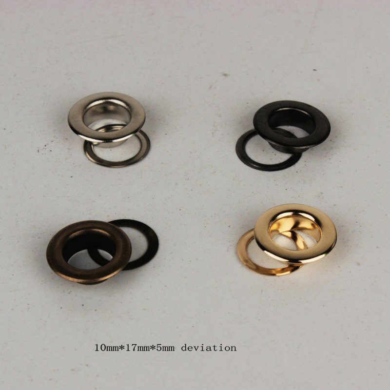 300set 10MM COPPER Antique Silver eyelets buttons clothes accessory handbag findings