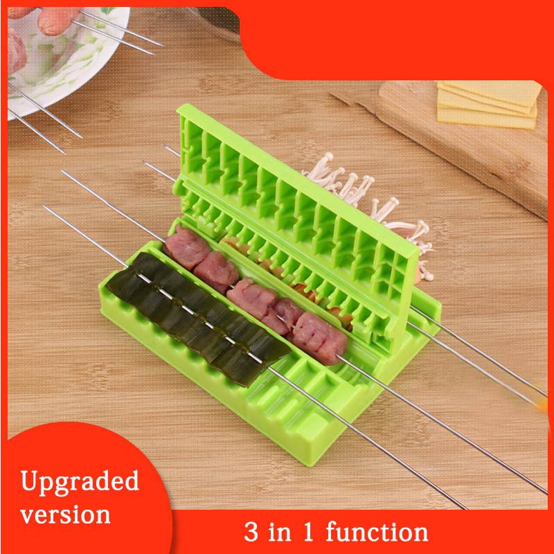 Machine pour faire des brochettes de Kebab, boîte pour faire des brochettes de Barbecue, viande de bœuf, porc, légumes, Grill, Gadget pour Barbecue en plein air, accessoires de cuisine
