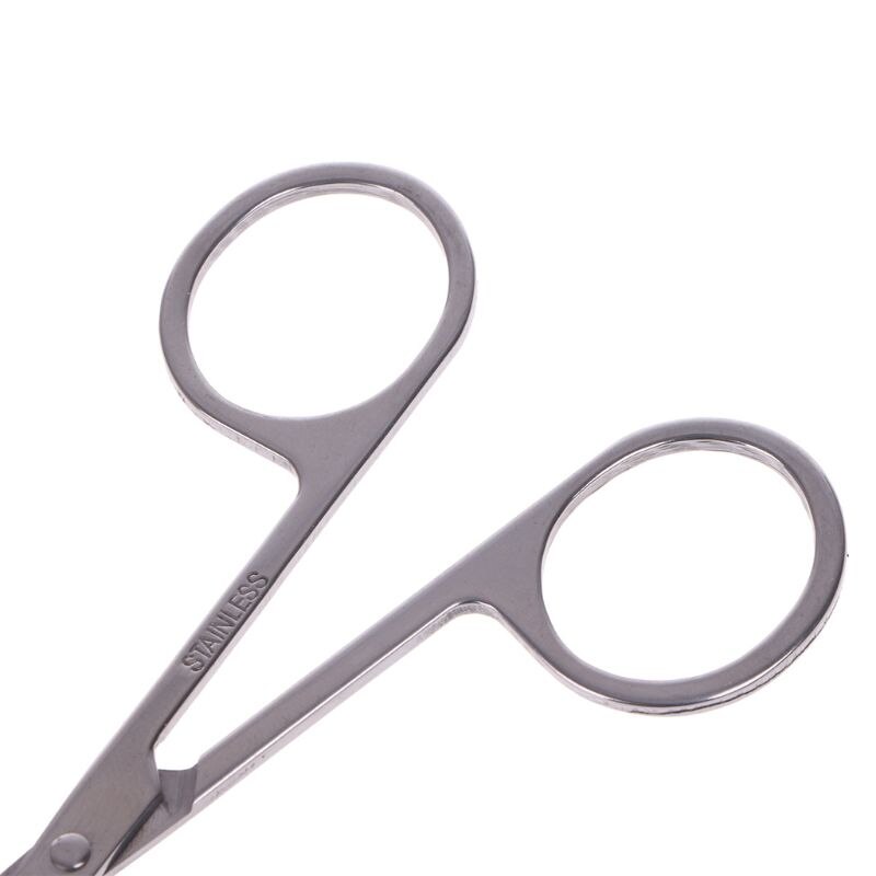 HUAMIANLI Scissor Manicure For Nails Eyebrow Nose Eyelash Cuticle Scissors Curved Pedicure Makeup Tools