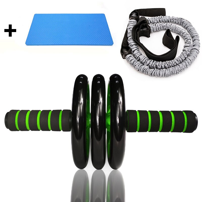 Gym Abdominale Wiel Ab Roller Met Weerstand Pull Rope Voor Oefening Spier Training Stabiele Druk Roller Thuis Fitnessapparatuur: Grijs