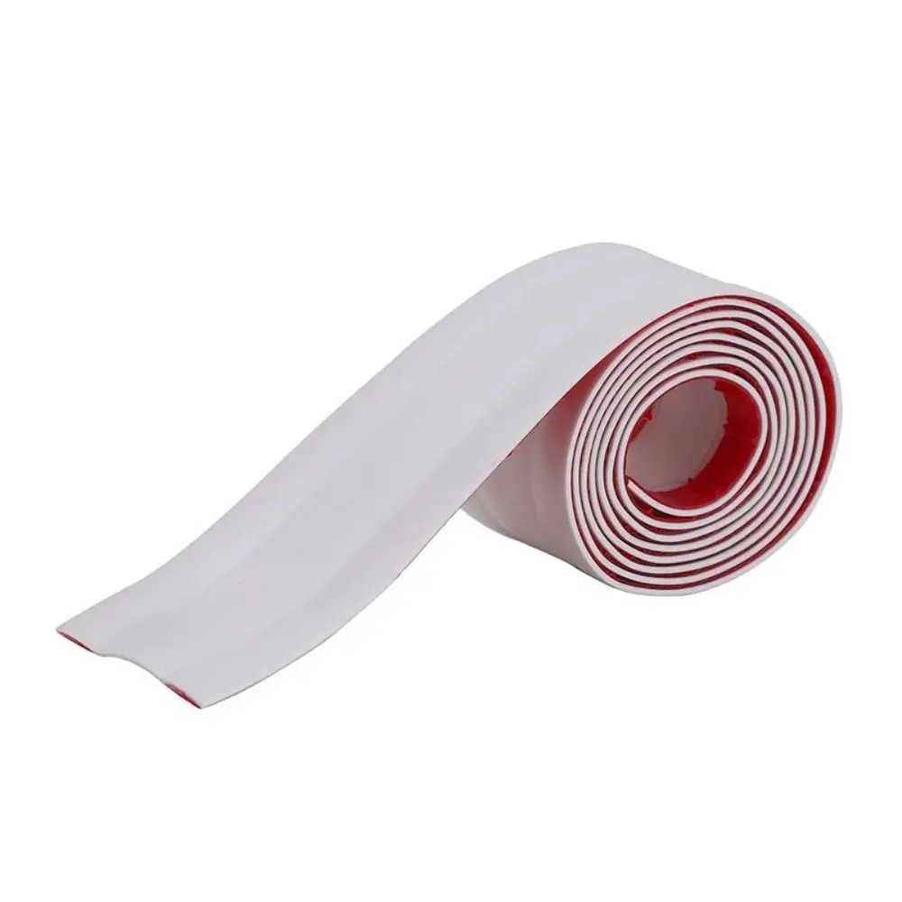 1PC 3M PVC Surface Mounted Self-Adhesive Cable Tray Ground Anti Stepping Cover Decorative Surface Exposed Wire Conduit: WHITE / 6-10 Cells