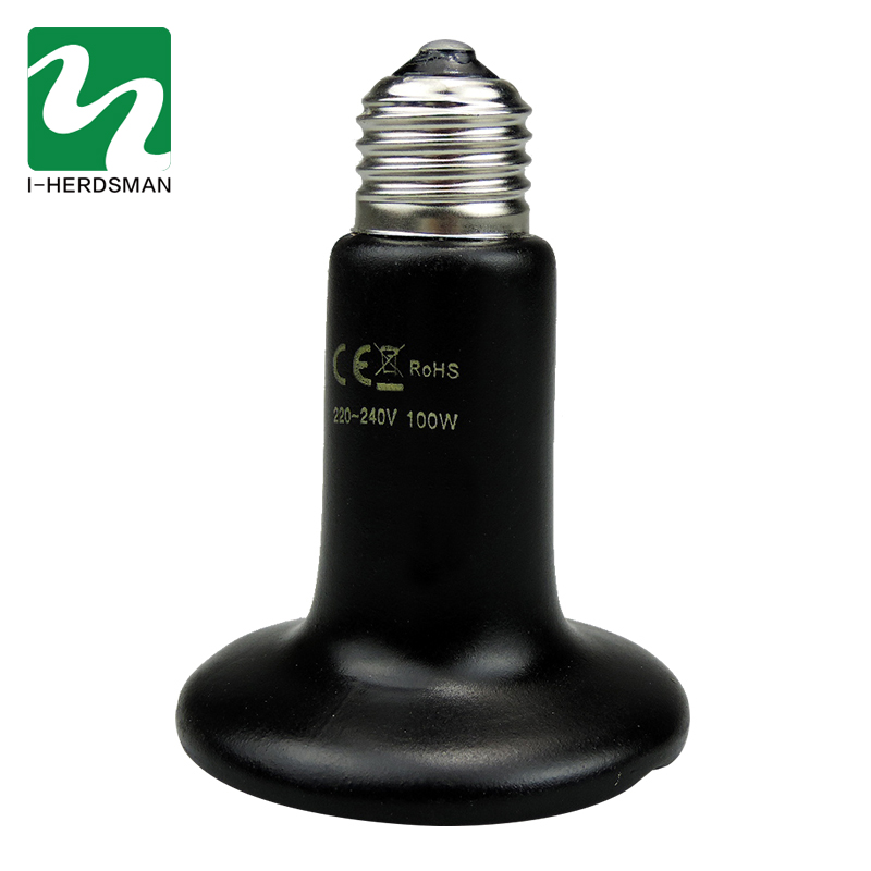 1 Pcs Reptile Thicker Infrared Ceramic Heat Lamp Pet Heater Snake Tortoises Lizard Heating Equipment Reptile Supplies 25-200: 100W