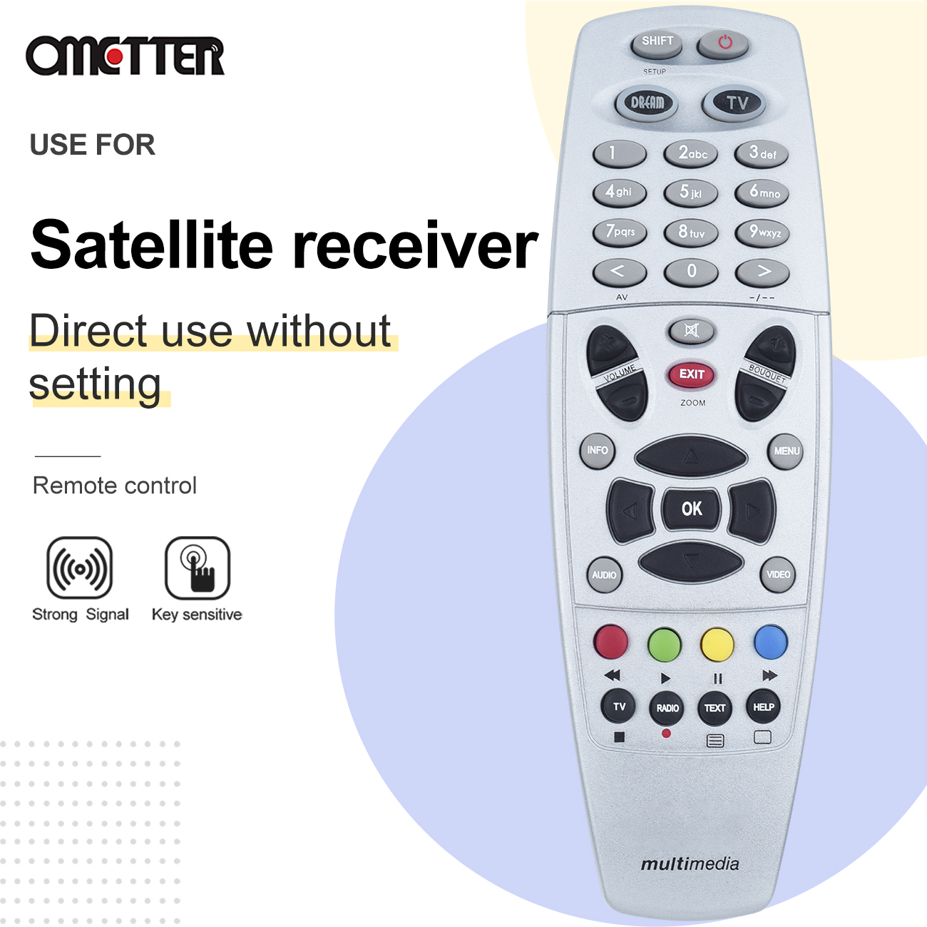 For DREAMBOX Remote Control with Learn Function DM800 DM800HD DM800SE DM500HD DM8000 HD SUNRAY SR4 V1 V2