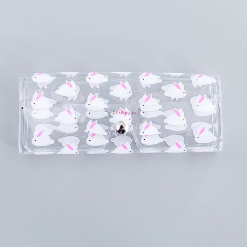 1 PCS Cartoon Cute Travel Transparent PVC Eye Glasses Cosmetic Makeup Earphone Organizer Bag Case: 6