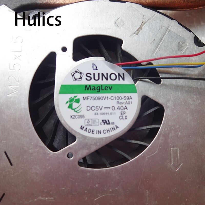 Hulics Original for HP DV6 DV7 DV6-7000 DV7-7000 cooling heatsink with fan 682061-001