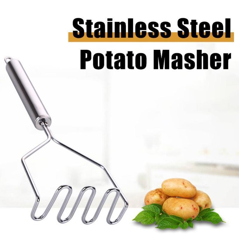 Triturador de batata manual de aço inoxidável, frutas, vegetais, pressão, máquina de lama, cozinha, triturador de alimentos para crianças, aparelho complementar