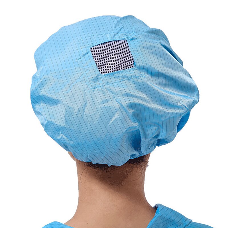 Elastisk mesh støvtette hetter antistatisk leie rom pustende arbeider lokk restaurant service verksted menn kvinner arbeider lue