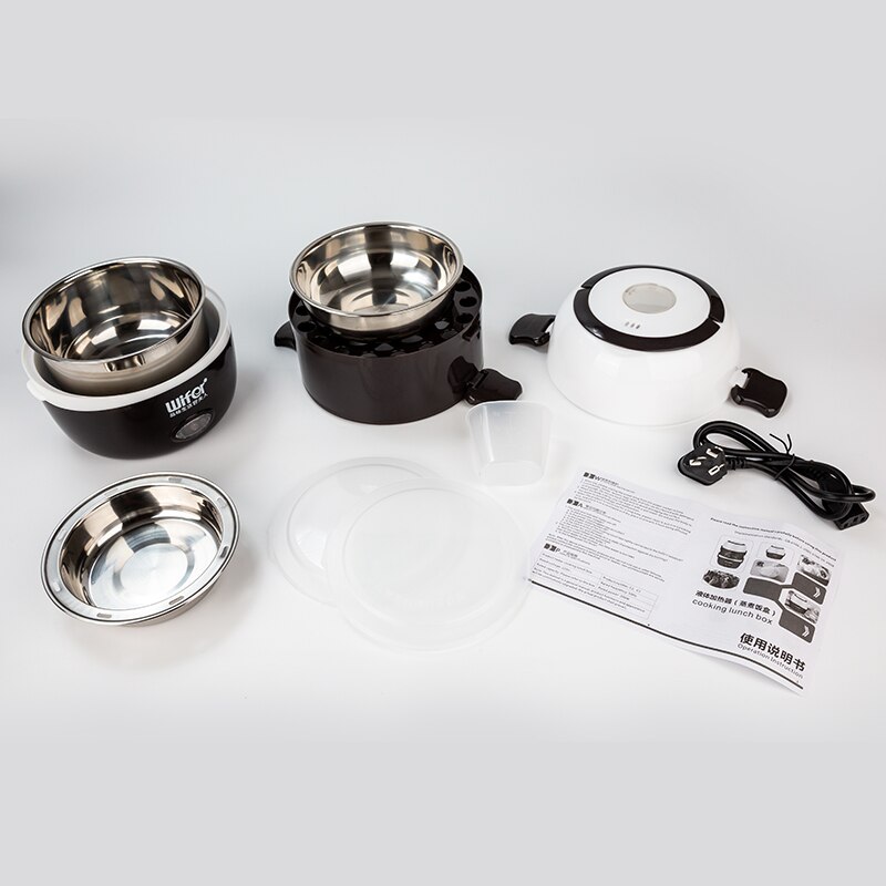 Electric Rice Cooker Timing Reservation Food Mini 2/3 Layers Available Inner Portable Meal Thermal Heating Lunch Box