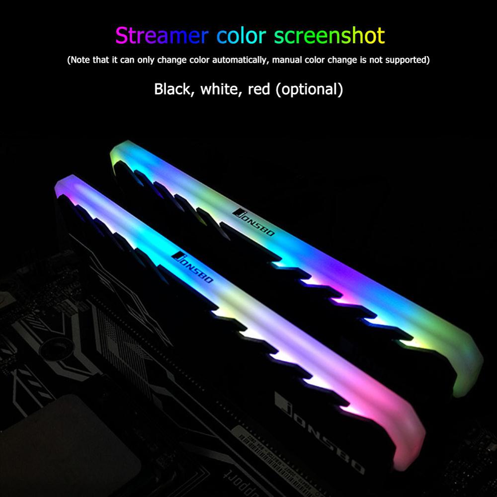 JONSBO RAM Heat sink Vest RGB DDR DDR3 DDR4 Memory Cooling Heat Spreader Cooler Radiator for Desktop PC Computer color change