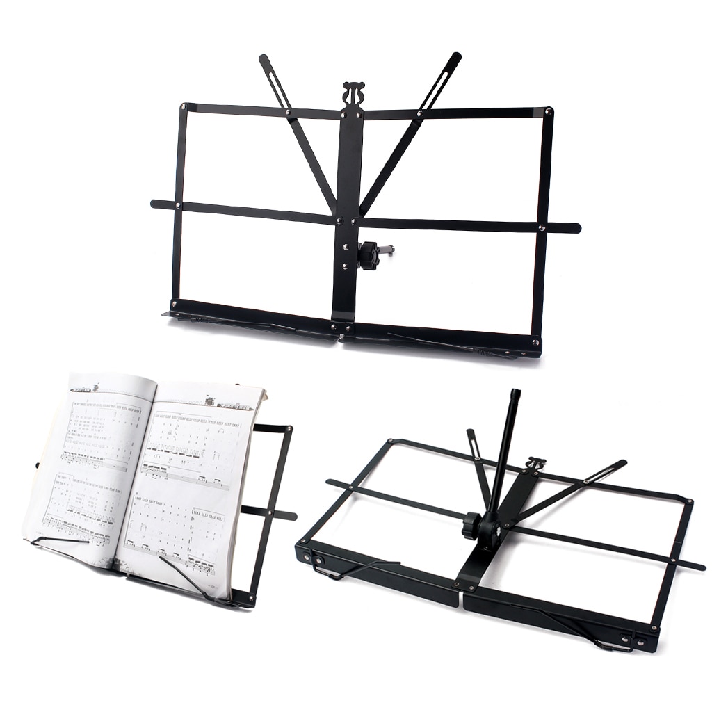 Folding Music Stand Metal Sheet Holder Foldable Mu... – Vicedeal