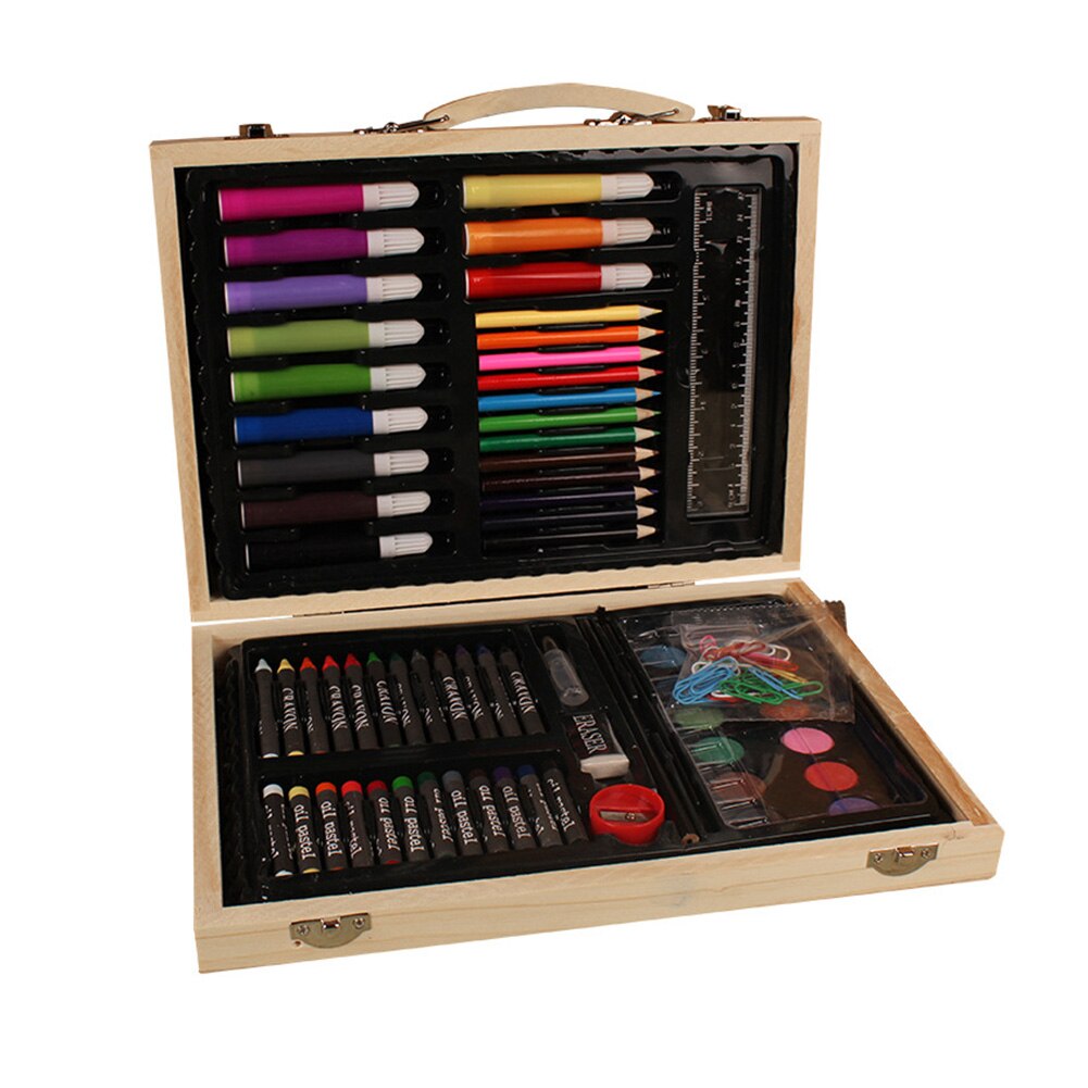 88 stk / sæt børn børste vandfarve pen begyndere skole diy maleri værktøj kunst papirvarer kalligrafi voksne