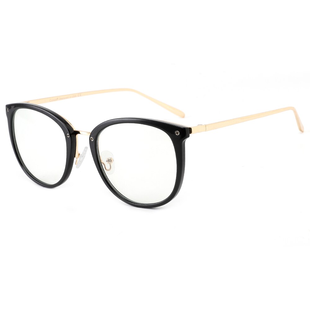 Lunettes d'ordinateur cyxus bloquant la lumière bleue pour femmes et hommes, lunettes anti-fatigue oculaire fashiontr 90 , verres transparents 8169: Noir clair
