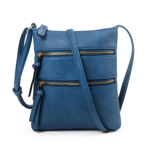 REPRCLA – sac à main de styliste pour femmes, sacoche multifonctionnelle en 10 couleurs, à bandoulière: dark blue