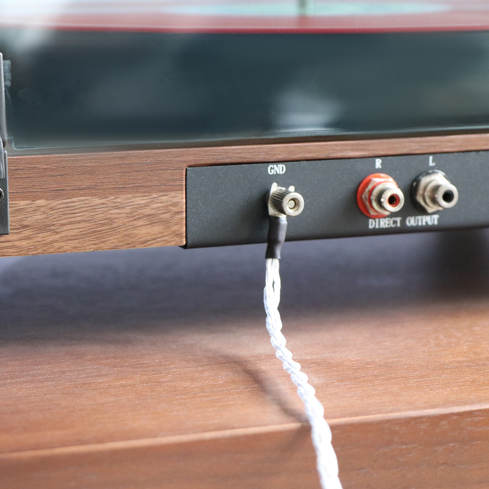 HiFi Audio Aarddraad Drie gevlochten LP Vinyl Phono Signaallijn met Y-stekker Grammofoon Draaitafel Versterker Aarddraad