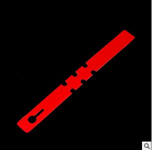 100pcs Durable Plant Hanging Tags plastic garden labels for Sapling Trees Nursery Classification Signs prompt card Planting tool: red