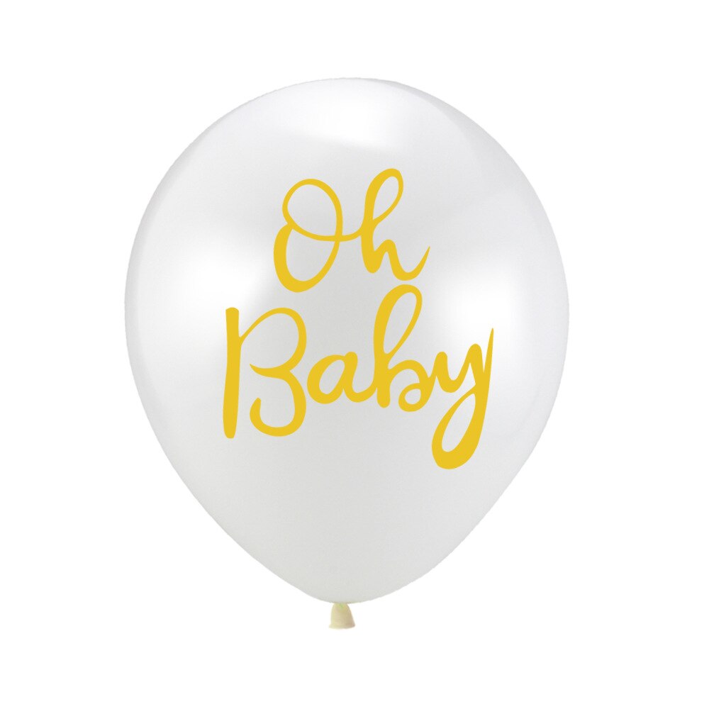 10 stuks/pak 12 '' babyshower ideeën babyshower decoraties confetti ballon decoratie goud 'oh baby