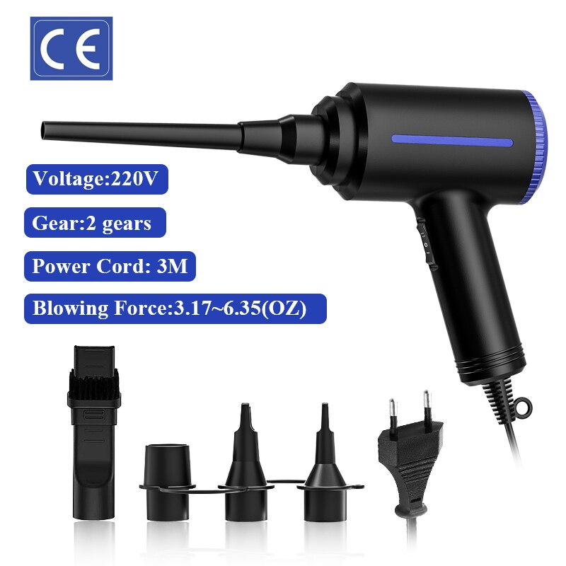Handheld Stofzuiger Draadloze Perslucht Stofdoek Rechargeabl Draadloze Auto Draagbare Voor Auto Thuis Computer Toetsenbord Reiniger: 220V-EU-500W