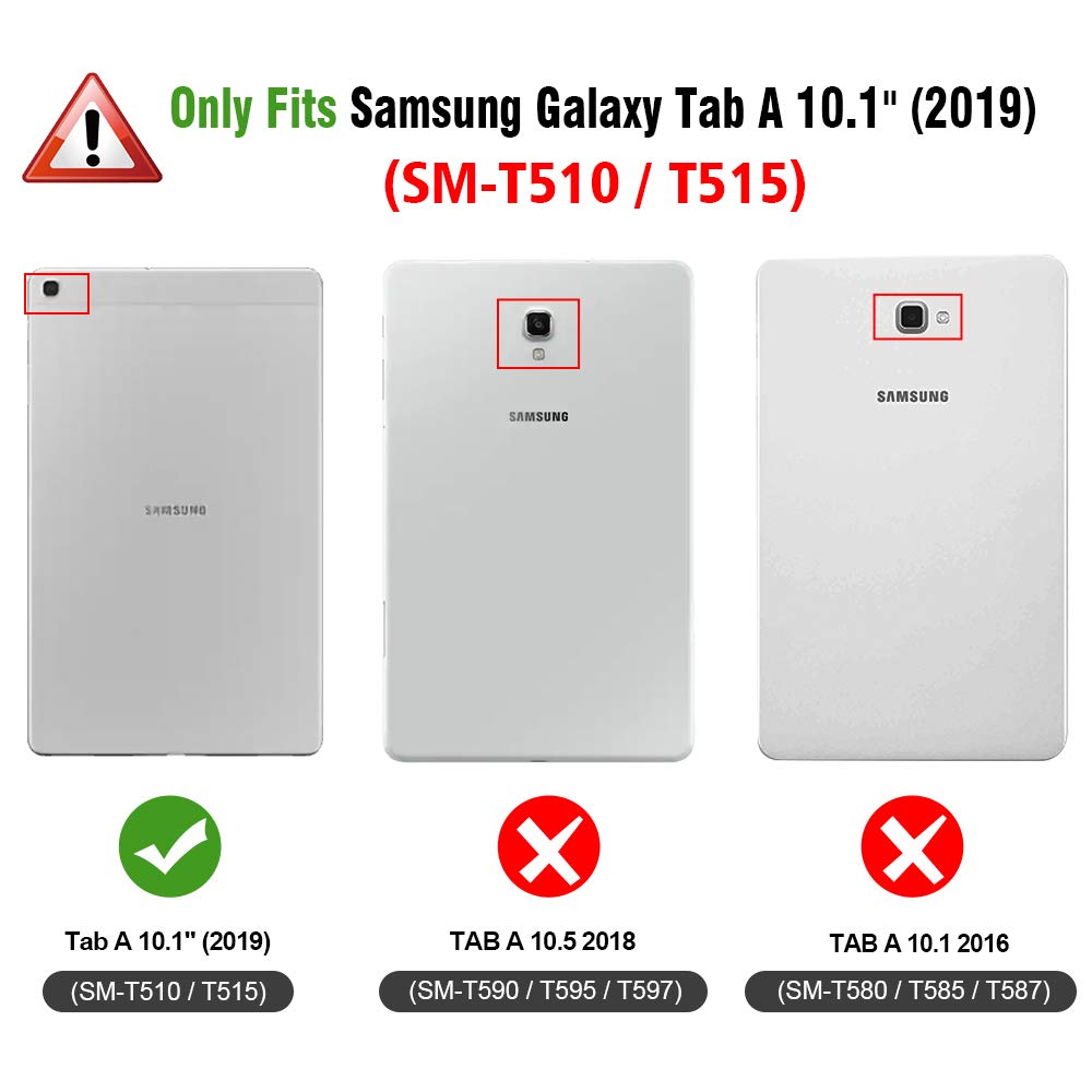 For Galaxy Tab A 10.1 Case, Shockproof High Impact Resistant Heavy Duty Armor Cover for Samsung Galaxy Tab A 10.1 T510 T515