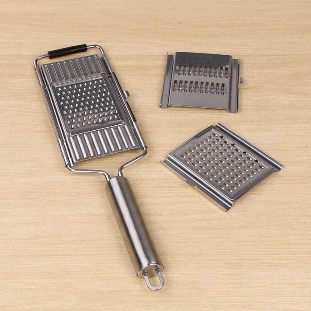 Long Handle Stainless Steel Cheese Grater Potato Vegetable Slicer Butter Grinder Fruits Shredder Cooking Tools