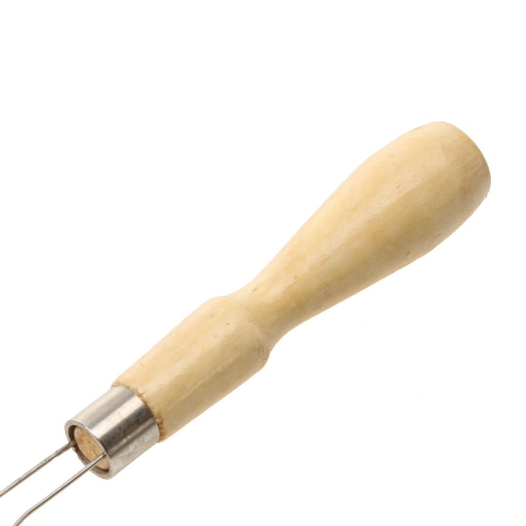Phenovo Sewing Accessories 17.6cm Wire Loop Needle Threader Stitch Insertion Hand Machine Sewing Tool DIY Leather Craft Supplies