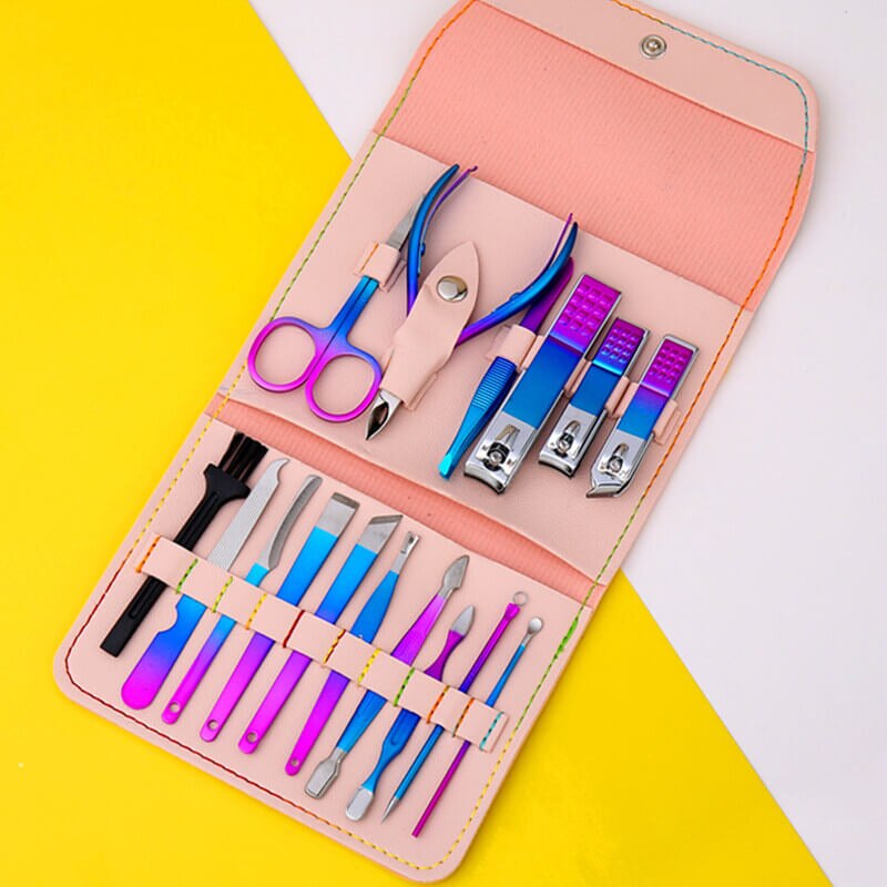 19-Piece Professional Manicure & Pedicure Tool Kit - Stainless Steel Nail Care Set For Home & Salon 6 thumbnail image