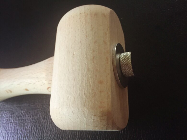 Mazo de madera martillo de grabado para peletería coser cuero grabado martillo de impresión herramientas artesanales