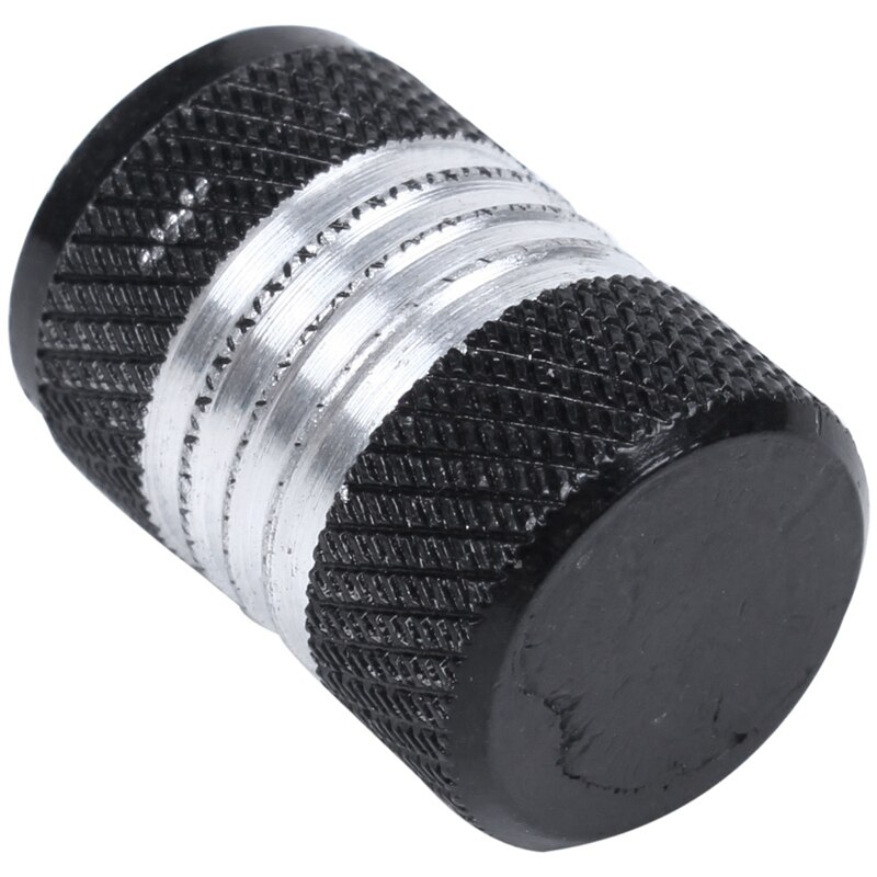 104 stuks aluminiumlegering auto motor wiel band ventieldop stofkap zwart