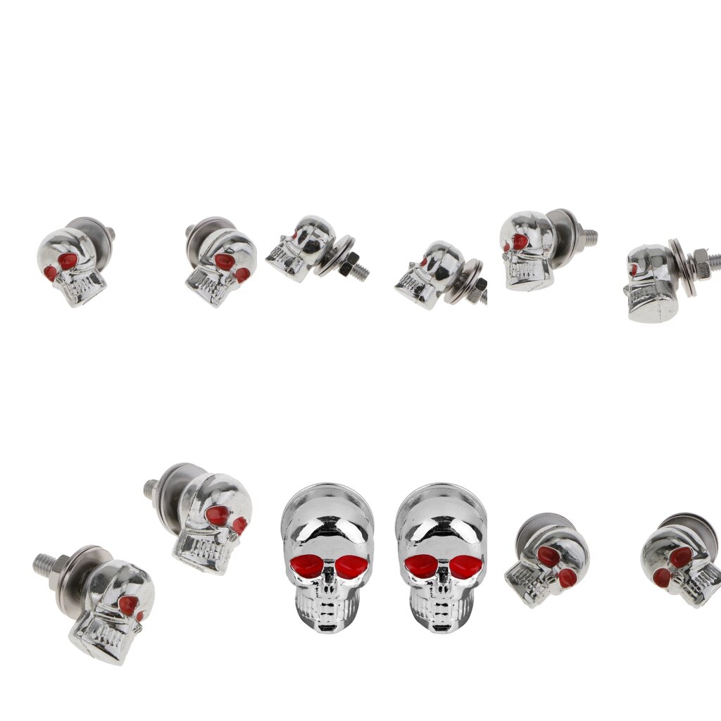 12PCS Plastic Motorcycle Screws And Steel Screws With Washers - 3 X 2 X 2.5 Cm