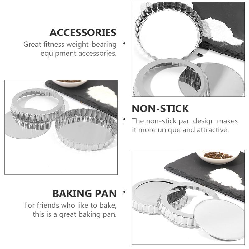 2Pcs Bakvorm Non-stick Bakken Pan Taart Bakplaat Cake Bakken Pan Bakkerij Cake Taart Hoge Temperatuur bakplaat Bakvorm