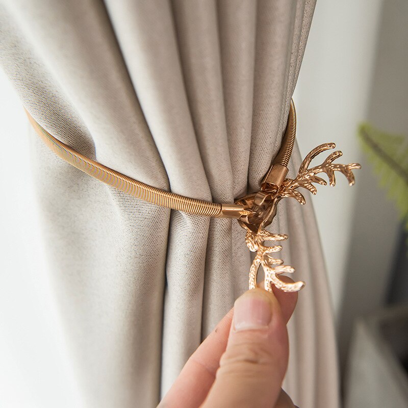 1Pc Elch Feder Elastisch Dehnbar Vorhang Clip Vorhänge Halfter Tieback Schnalle für Für Wohnzimmer Schlafzimmer Dekoration