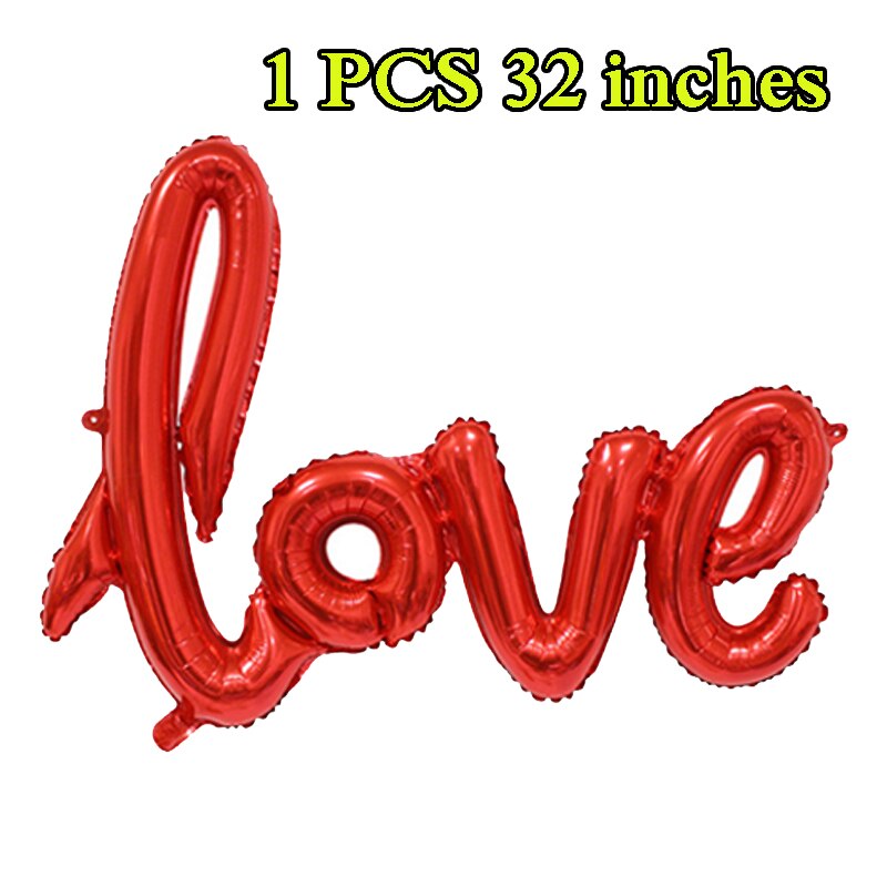 China Fabrikant Verjaardag Kerst Gelukkig Nieuwjaar Goud Brief Folie Ballon Materiaal I Love U Kids Baby Feestartikelen 32"