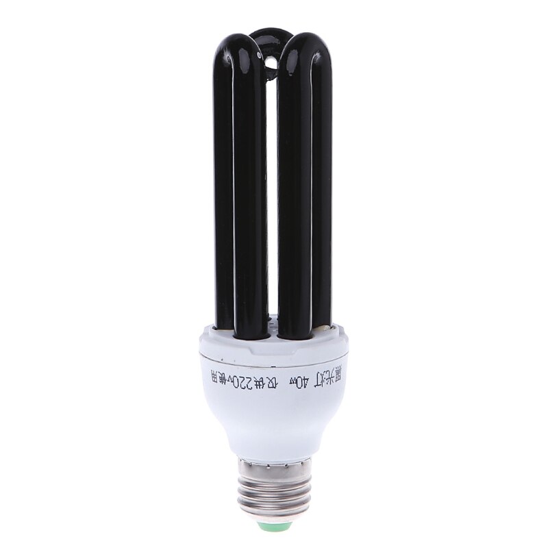 E27 15/20/30/40W UV Ultraviolet Fluorescent Blacklight CFL ampoule lampe 220V